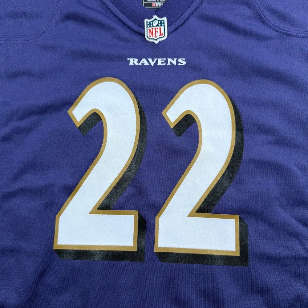Nike Baltimore Ravens NEW Derrick Henry 22 Purple Youth Jersey Large 14/16 NFL